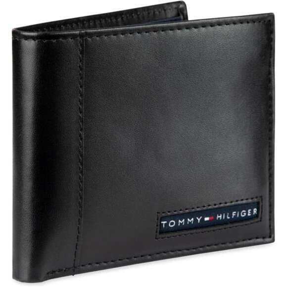 Men's Leather Wallet–Slim Bifold with 6 Credit Card Pockets &Removable ID Window - Picture 2 of 8